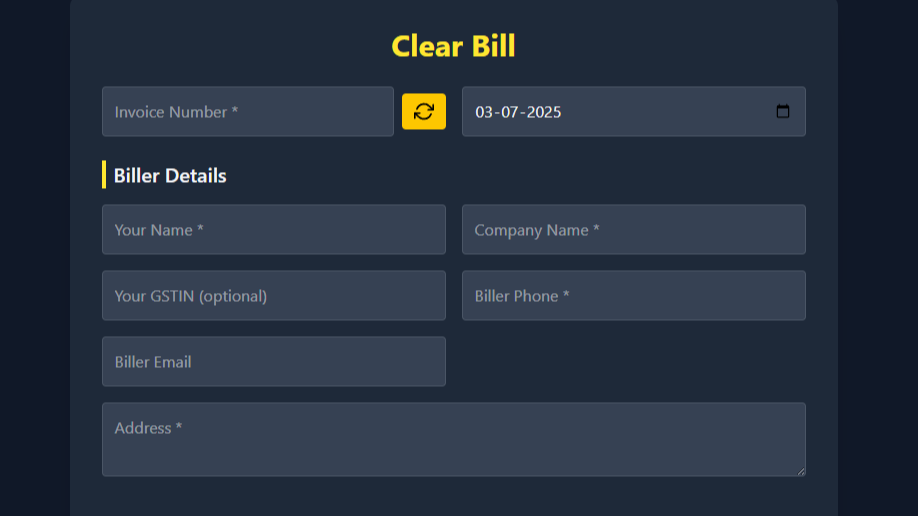 Clear Bill